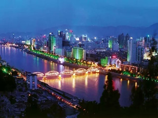 Night scenery of Lanzhou